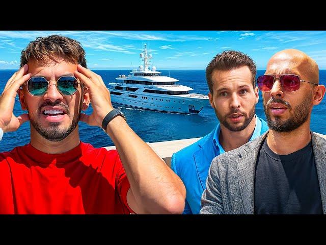 Hosting Andrew & Tristan Tate on a 10M Yacht... Then THIS happened.
