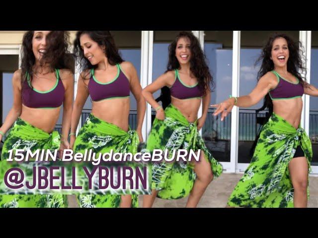 15MIN BellydanceBURN Cardio Dance Workout with Janelle Issis | @JBELLYBURN