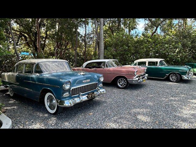 Mi primera caravana de autos clásicos con mi 1955 Chevrolet Belair