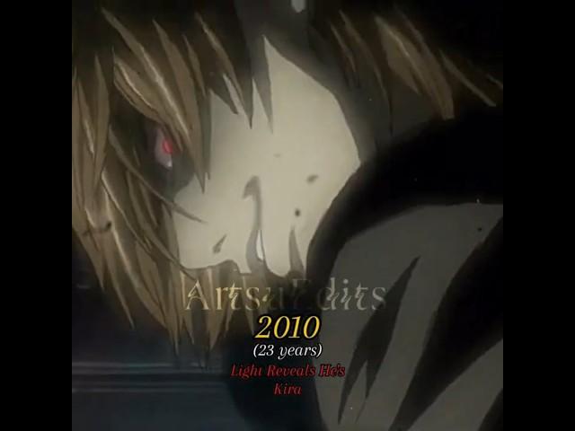 Light Yagami Through The Years #deathnote #lightyagami #anime