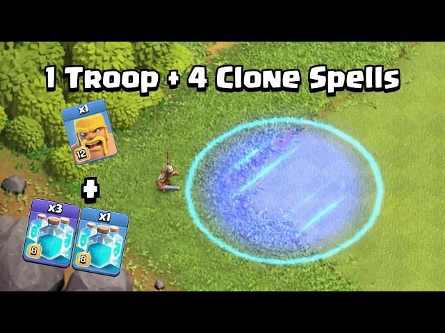 1 Troop 4 Clone Spells | Clash of Clans