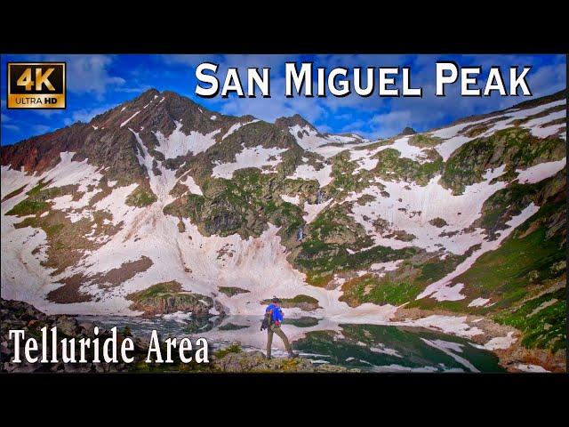 San Miguel Peak, 13,752' of San Juan Mtns Challenge & Reward! Class 4 Headwall Summit [4K UHD]