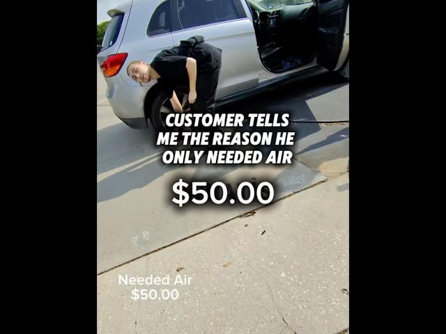 He only needed air! Ready to start your roadside journey? Comment “roadside” for info. #roadside