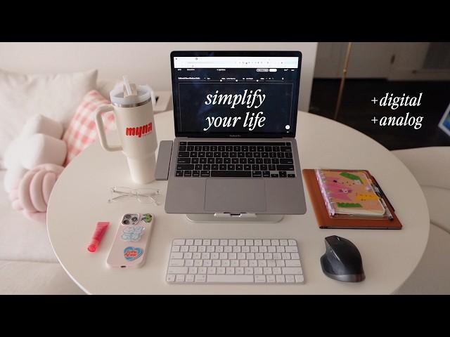 productivity: how I organize my life (digital tools & analog planner)  simple systems for success