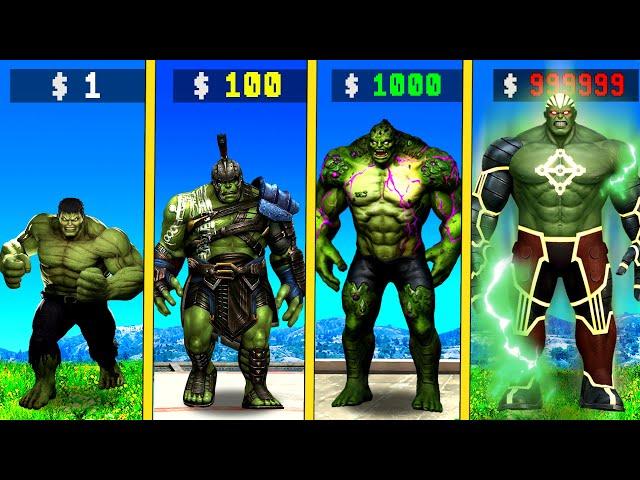 $1 HULK to $1,000,000,000 HULK in GTA 5