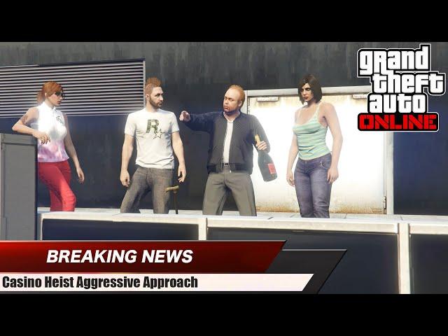 Casino Heist Aggressive. Sewer Tunnel Entrance. +Cutscenes. GTA Online