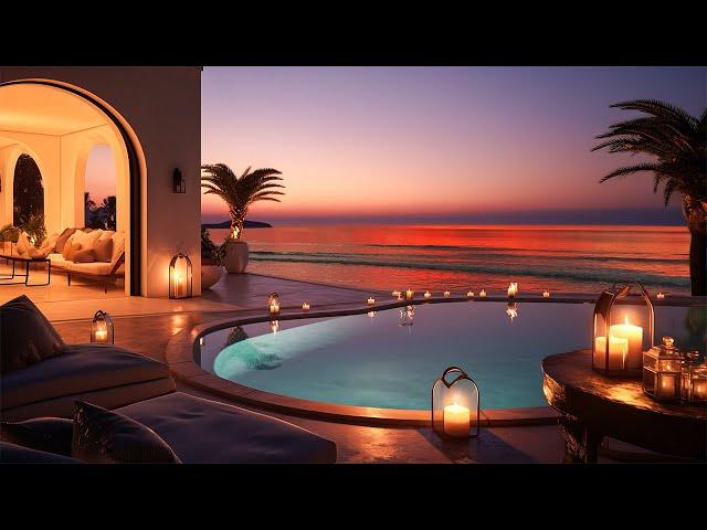 Enchanting Seaside Summer Vacation in Luxury Villa 4K | Relaxing Bossa Nova Playlist for Sweet Dream