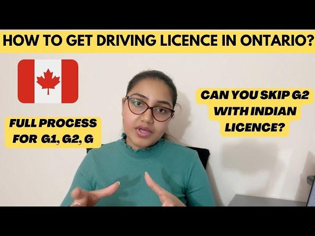 How to get Driving Licence in Ontario, Canada| G1, G2, G Licence Full Process| Driving Extract India