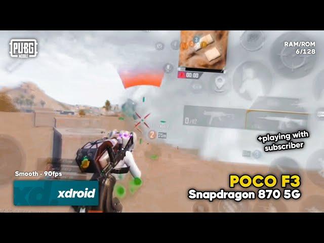 POCO F3 90FPS PERFORMANCE AFTER CUSTOM ROM ‼️ POCO F3 PUBG Mobile 90fps Test | 4Finger + Gyro #4