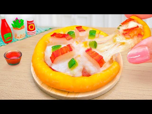 How To Make Amazing Seafood Pizza In Miniature Kitchen with Mini Yummy ! ASMR Cooking Idea