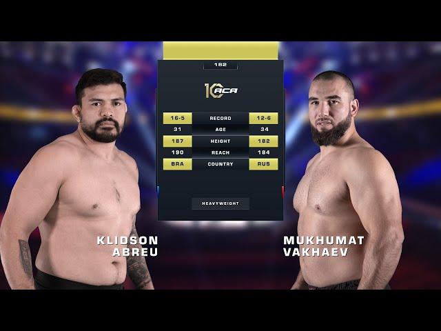 Клидсон Абреу vs. Мухомад Вахаев | Klidson Abreu vs. Mukhomad Vakhaev | ACA 182