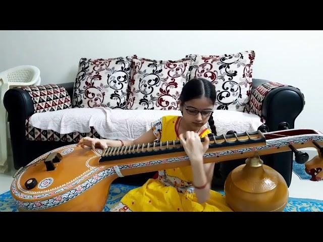 Sanskrit Birthday song on veena