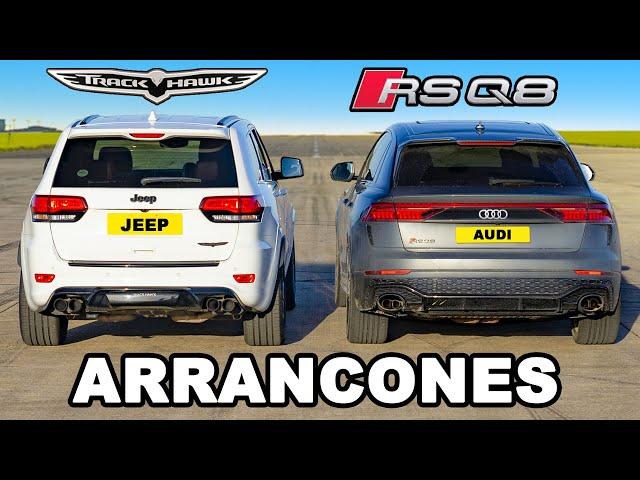 Audi RSQ8 vs Jeep Trackhawk: ARRANCONES