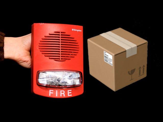 Simplex Speaker/Strobe Fire Alarm Unboxing & Testing