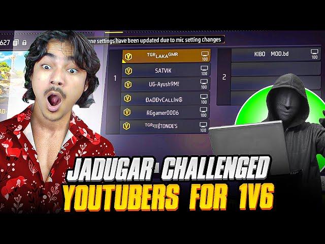 Jadugar Open Challenge for 1 vs 6  He Destroy us Garena free fire