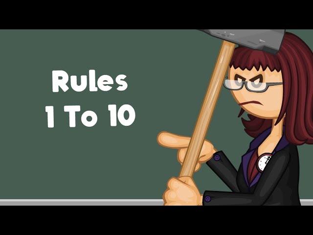 School rules 1 to 10 (Papa louie pals animation)