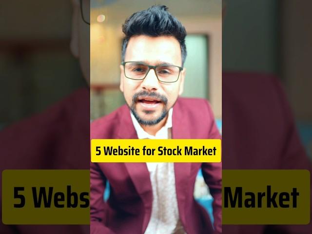 5 Websites for Stock Market #shorts #stockmarket #sharemarket #finance #investing #trading