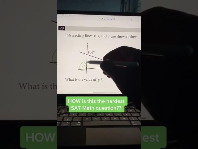 The Hardest SAT Math Question is EASY!