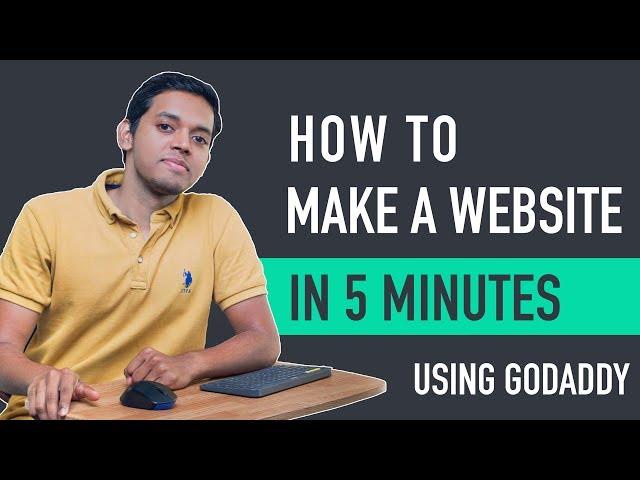 How to Make a Website in 5 mins with Godaddy