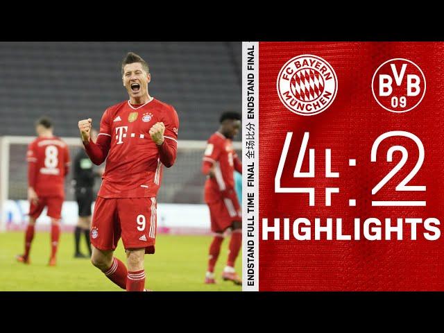 Insane comeback with 3 Lewandowski goals! Highlights FC Bayern vs. Borussia Dortmund 4-2