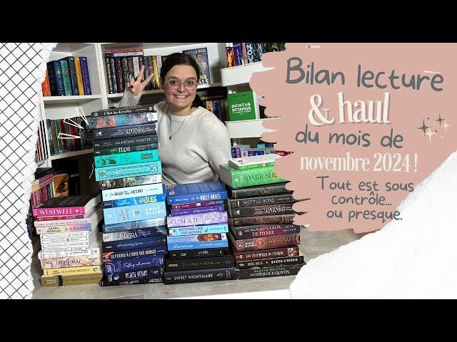 Slightly overdoing it but I've done worse: November 2024 review & haul! ️