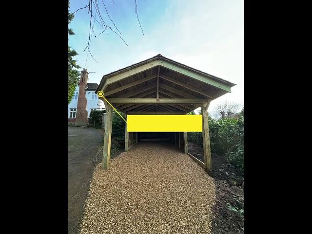 Back to Back Wooden Carport Build in Surrey #carport #hampshiregardenstructures