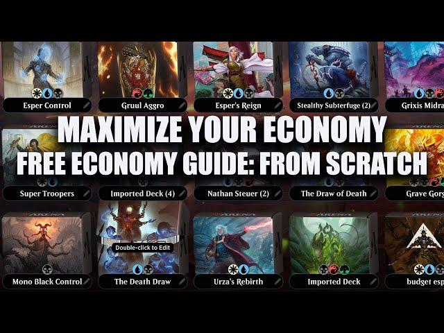 GROW YOUR CARD EMPIRE | MAXIMIZE YOUR F2P ACCOUNT | FREE 2 PLAY GUIDE TO MTG Arena