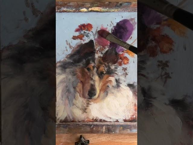 Pet Portrait #art #creativeprocess #petportrait #painting #petlover #flowerpainting #doglovers