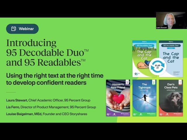 Using the right text at the right time | 95 Decodable Duo™ and 95 Readables™ | 95 Percent Group