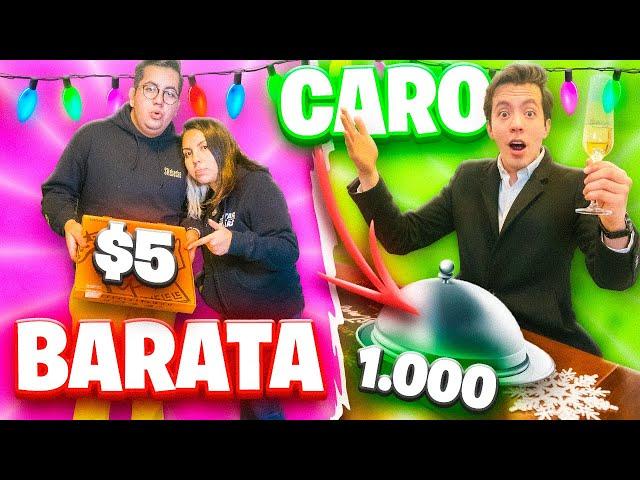 CENA DE NAVIDAD CARA VS CENA DE NAVIDAD BARATA - VLOGMAS 22