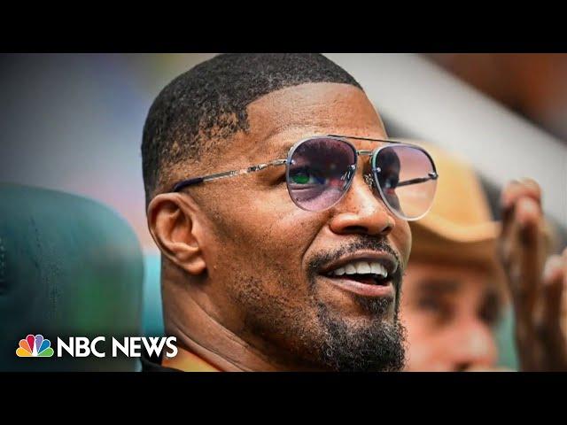 Jamie Foxx speaks publicly for first time since hospitalized due to illness