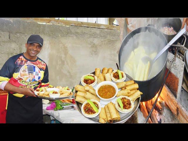 Canastas de Yuca y Exquisitos Rollitos Primavera en el Fogon, La Cocina de Cesarin Oficial