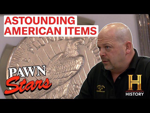 Pawn Stars: Top 12 Rare USA Antiques! (All-American Compilation)