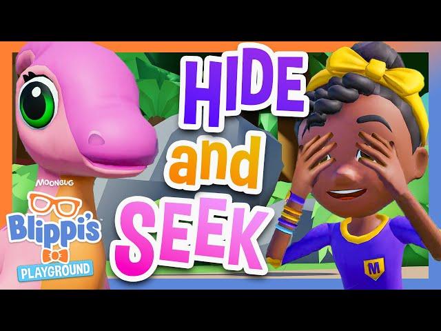 Meekah Plays Hide and Seek with Pacca! | Blippi Plays Roblox! | Educational Gaming Videos