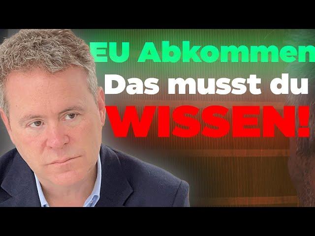 Dominik Feusi im Interview: Wie vorteilhaft ist das neue Abkommen mit der EU?