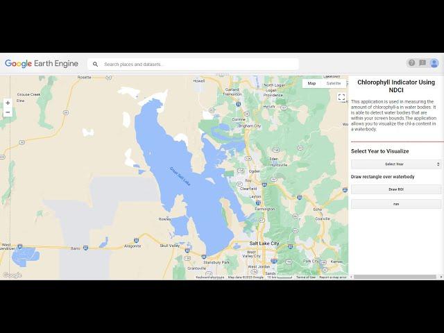 Water Quality App with Google Earth Engine | Final Year Project