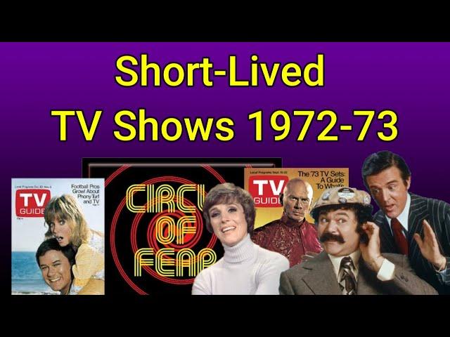 1972-73 Short-Lived TV Shows