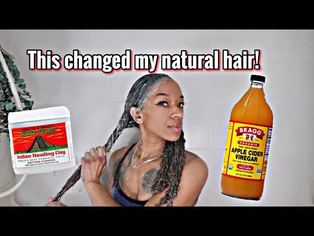 Indian Aztec Clay CHANGED MY HAIR| Natural hair curl detox!!