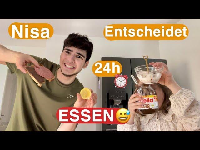 GESCHWISTER ENTSCHEIDEN WAS ICH 24h ESSE NUTELLA MIT SALAMI | Emiirbayrak