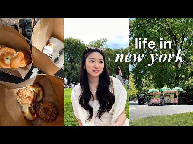 NYC Vlog | Summer days in the city, the perfect weekend, trying the viral bagel shop