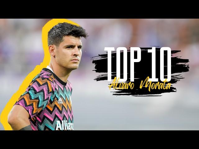 TOP 10 GOALS BY ALVARO MORATA WITH JUVENTUS 