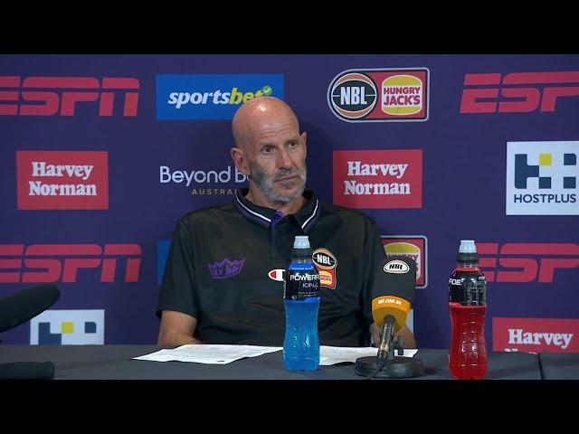 Brian Goorjian and press conference vs Adelaide 36ers - Play-In Qualifier, NBL25