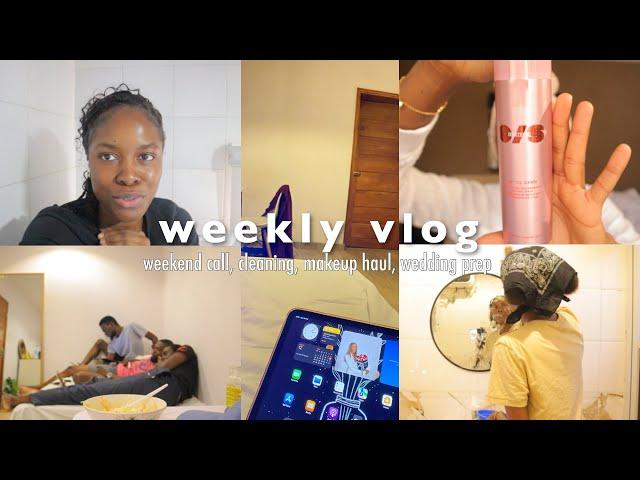 June Vlog | weekend call, new makeup, wedding prep, family time 