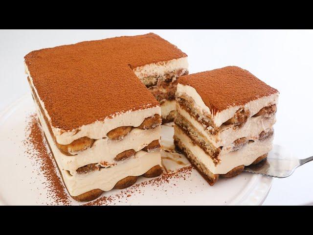 No eggs, No flour! How to make tiramisu in 10 minutes! Extremely easy and delicious