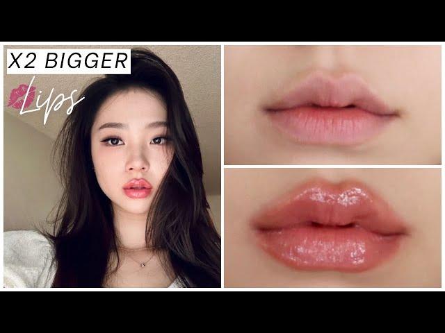 HOW TO GET X2 BIGGER LIPS | MAKEUP TUTORIAL