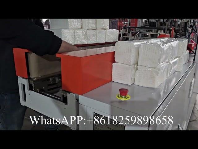 Línea de producción de máquina para fabricar papel toalla de mano con plegado en V #handtowelmachine