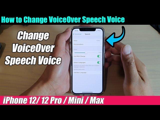 iPhone 12/12 Pro: How to Change VoiceOver Speech Voice