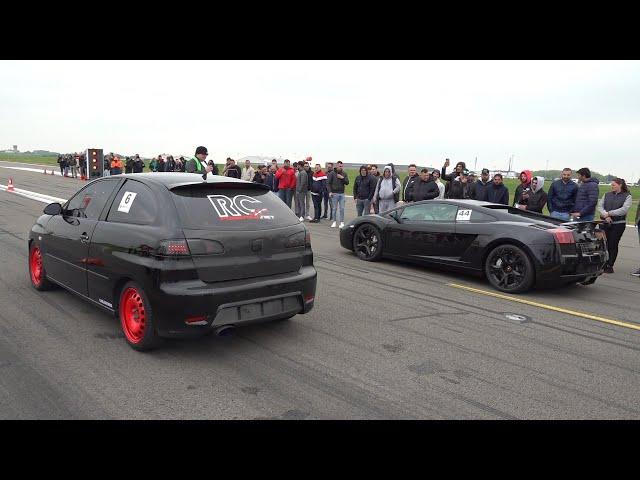 450HP Seat Ibiza TDI DIESEL vs Lamborghini Gallardo Twin Turbo