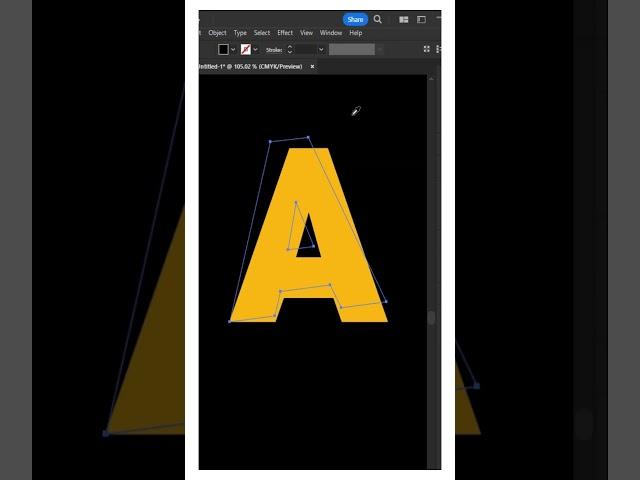 Adobe Illustrator Blending letter 3d effect #illustrator Tanvir Ahmad #effects