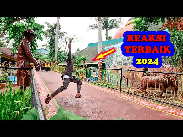 Lelucon Patung Mafia 2024 Reaksi Terbaik, LIVING STATUE PRANK, HUMAN STATUE PRANK